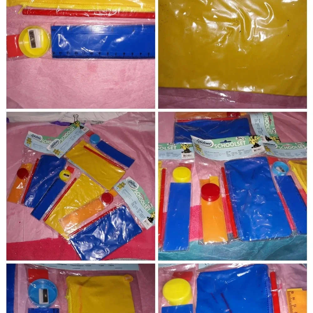 4 Lifeline 5-Piece School Set VINTAGE 1990s NEW